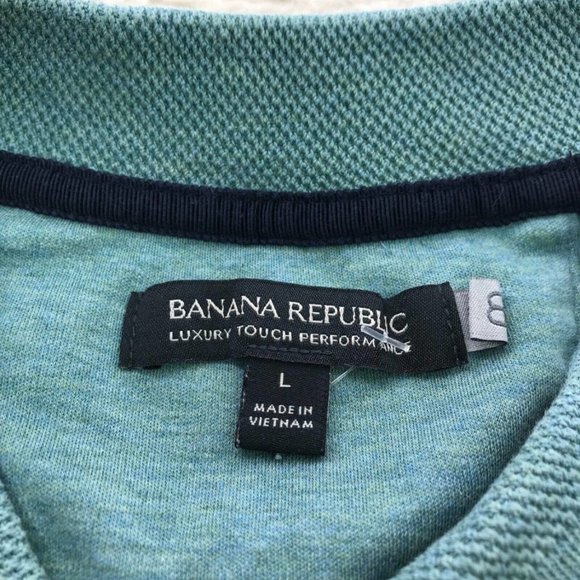 BANANA REPUBLIC LUXURY TOUCH PERFORMANCE POLO SHIRT TOP L - Picture 3 of 6